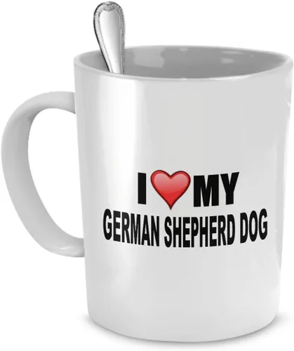 Miniatura 12 de DogsMakeMeHappy Taza de pastor australiano con texto en inglés "I Love My Australian Shepherd", regalos para amantes del pastor australiano