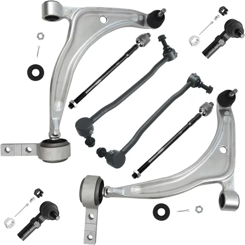 Miniatura 284 de Detroit Axle - Kit de brazos de control de extremo delantero de 8 piezas para Dodge Dakota 00-04, Durango 00-03, 4 brazos de control superior e