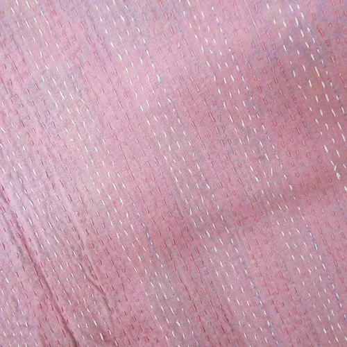 Miniatura 4 de Sophia-Art Colcha reversible de frutas indias para cama individual/king con patrón Gudri de algodón puro estilo Kantha, colcha decorativa con Rosa