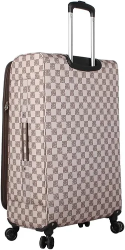 Miniatura 85 de Steve Madden Equipaje de diseñador, Chalet Gris Claro, Juego de maleta giratoria ligera expandible de 3 piezas - Juego de viaje