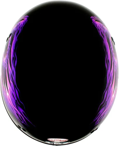 Miniatura 5 de Hot Leathers HLD1007 'Black Out Eagle' - Medio casco para motocicleta con diseño de calavera, color negro brillante, para hombres y mujeres, talla M
