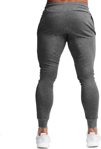 Miniatura 3 de BUXKR - Pantalones deportivos ajustados con bolsillos profundos para hombre, para gimnasio, correr y fisioculturismo