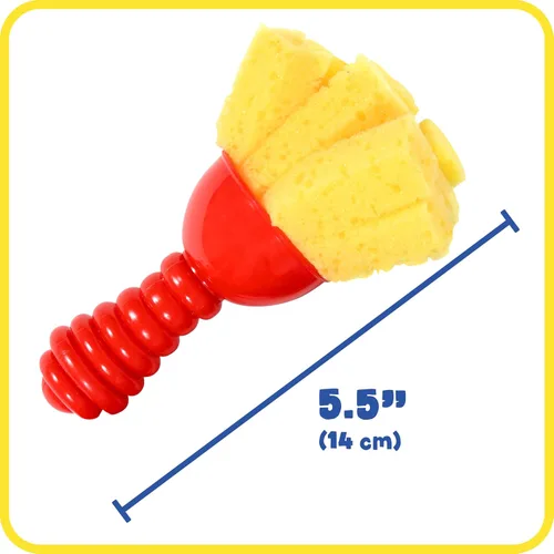 Miniatura 5 de READY 2 LEARN Herramientas de arte texturizadas - Juego de 4 pinceles de pintura jumbo para niños pequeños y niños - Juego de 2 - Patrones y efectos