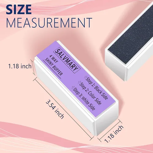 Miniatura 4 de Kit de bloque de brillo de uñas, todo en uno, 4 vías, brillante, pulidor de uñas, bloques suavizantes para uñas naturales, 4