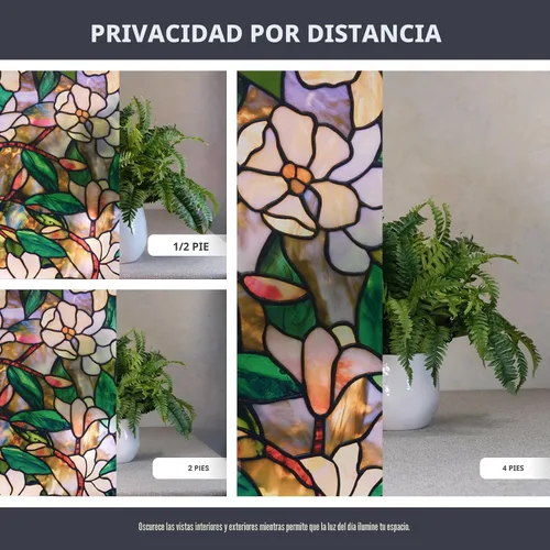 Miniatura 4 de Artscape 01 – 0113 24" x 36" Magnolia Diseño Ventana Cine Multicolor