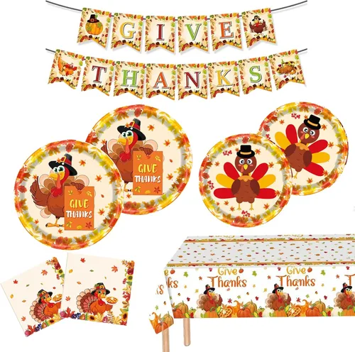 Miniatura 9 de Decoraciones de fiesta de fútbol, juego de suministros para fiesta de fútbol con platos, servilletas, pancarta y mantel, kit de decoración de fiesta