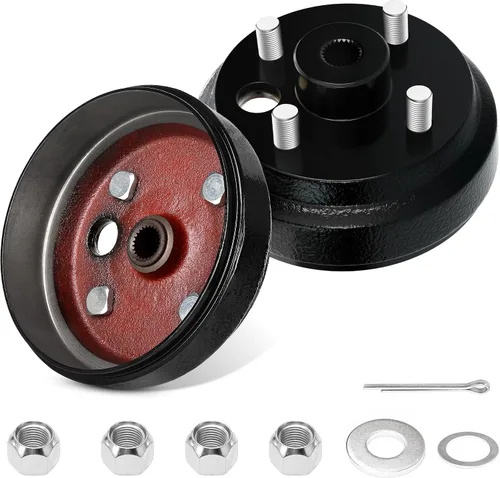 Miniatura 3 de 10L0L Conjunto de cubo de tambor de freno para carrito de golf EZGO TXT PDS (eléctrico), vehículos de gas de 2 ciclos 1982-1993, repuesto OEM #
