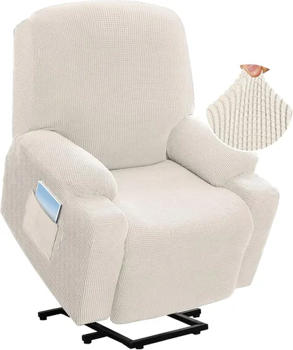 H.VERSAILTEX Funda elástica para sillón reclinable, funda para silla reclinable de elevación eléctrica, ajustable estándar con bolsillo lateral,