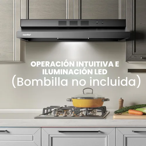 Miniatura 8 de Campana de Ventilación Comfee' de 30 Pulgadas, Campana de Cocina con Conducto/sin Conducto, Campana de Acero Inoxidable Duradera para Debajo