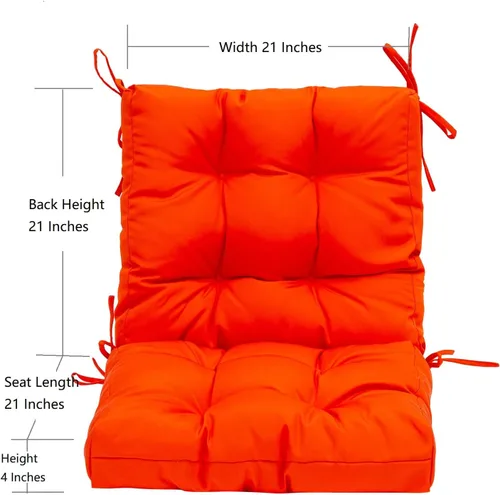 Miniatura 2 de QILLOWAY - Cojín o respaldo para asiento de exterior, cojín de repuesto, primavera/verano, Moderno, Beige