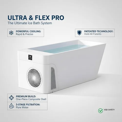 Miniatura 3 de Smart - Bañera fría – Bañera de hielo aislada al aire libre con enfriador para atletas, cápsula larga de recuperación silenciosa para atletas