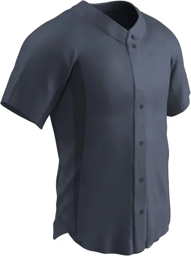 Miniatura 5 de Champro Camiseta de béisbol de media manga con botón completo para hombre