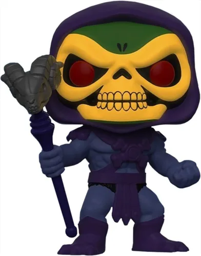 Funko Pop Jumbo: Masters of The Universe Skeletor - Figura de vinilo de 10 pulgadas que brilla en la oscuridad exclusiva