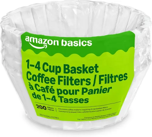 Miniatura 4 de Amazon Basics Filtros de café para cafeteras de 1 a 4 tazas, color blanco, 200