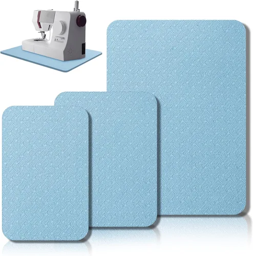 Miniatura 8 de Drydiet 3 Piezas Tapetes Silenciadores para Máquina de Coser Tapete de Pedal Almohadilla para Máquina de Coser Goma Antideslizante que se Mantiene