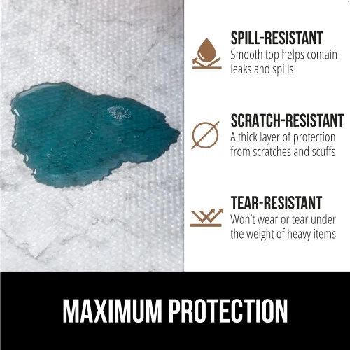 Miniatura 4 de GORILLA GRIP DripGuard - Forro para estantes, protector no adhesivo para cajones y gabinetes de cocina, antideslizante, de plástico con superficie