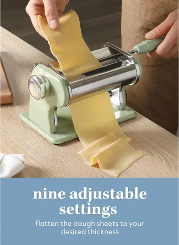 Miniatura 3 de Sur La Table Kitchen Essential Va Bene - Máquina manual para hacer pasta y fideos con rodillos y cortadores - Espaguetis, Fettuccini, Lasaña o Masa