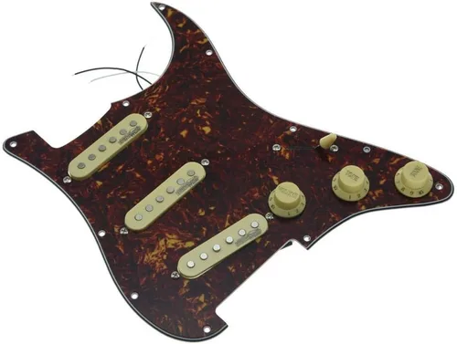Miniatura 9 de Dopro Golpeador de guitarra cargado con pastillas Wilkinson precableado ST Pickguard para Estados Unidos/México, fabricado en FD Stratocaster Aged