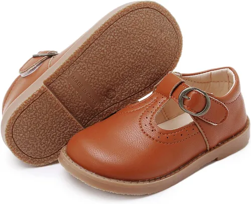 Miniatura 5 de SOFMUO Zapatos Mary Jane para niña pequeña, zapatos de ballet con lazo para niñas, fiesta, escuela, boda, uniforme de princesa, zapatos de vestir