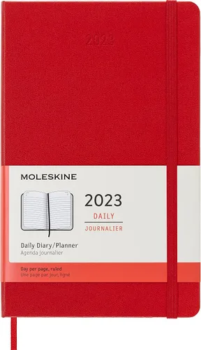 Miniatura 21 de Moleskine Agenda mensual clásica de 12 meses de 2023, tapa dura, grande (5 x 8.25 pulgadas), color negro