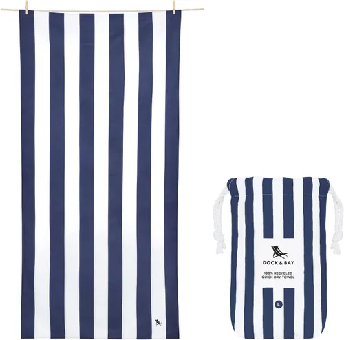 Miniatura 3 de Dock & Bay Paquete de toallas de playa – 2 toallas de playa Cabana – para viajes, natación, campamento, vacaciones – Superabsorbente, secado rápido