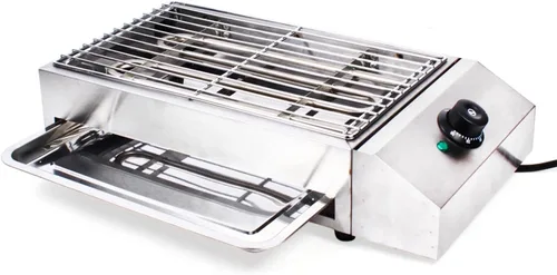 Parrilla eléctrica portátil de 1800 W, parrilla de mesa, placa caliente para interior y exterior, 110 V, sin humo, parrilla de barbacoa