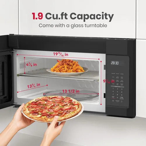 Miniatura 5 de GASLAND Cajón de microondas de 1.2 pies cúbicos de 24 pulgadas, microondas de cajón integrado de 1000W, microondas debajo del mostrador, microondas