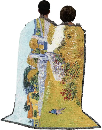 Miniatura 3 de Pure Country Weavers Manta Farmhouse in Provence de Vincent Van Gogh, tapiz de regalo de bellas artes, tejida de algodón, fabricada en los Estados