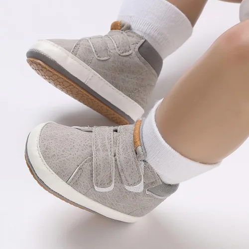 Miniatura 29 de COSANKIM Zapatos deportivos para bebé niño y niña, zapatos de tobillo altos, antideslizantes, suela suave, zapatos de cuna para niños pequeños