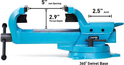 Miniatura 3 de Capri Tools 10515 Ultimate Grip Tornillo de banco de acero forjado, 4