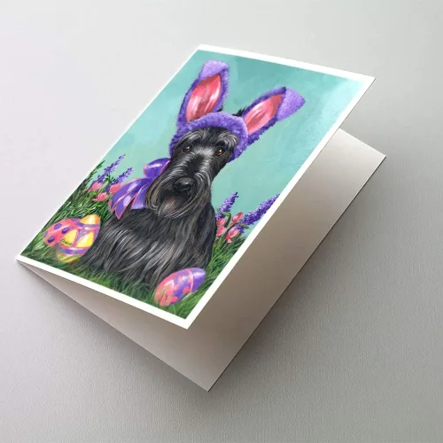 Miniatura 122 de Caroline's Treasures PPP3013GCA7P - Tarjetas de felicitación y sobres para mascotas de Basset Hound Teacher, paquete de 8 tarjetas en blanco