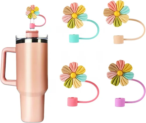 Miniatura 11 de Tapa de silicona para popote compatible con Stanley Cup 30, 40 onzas, a prueba de polvo, reutilizable, para vasos y botellas de agua