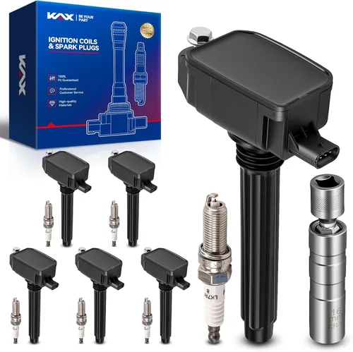 Miniatura 31 de Bobina de encendido KAX UF303 Paquete de 6 unidades Compatible con Trailblazer, Envoy XL, H3, Trailblazer EXT, Rainier, i-370, i-350, i-290, i-280