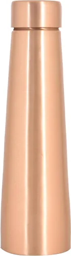 Miniatura 7 de VJR Botella de agua de cobre – 34 onzas extra grande – Lisa, a prueba de fugas, recipiente ayurvédico 100% de cobre puro para beber, soporte