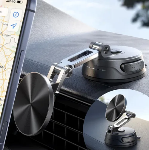 Miniatura 10 de JOYROOM Soporte de auto para iPhone, [Triplegable] MagSafe - Soporte de automóvil MagSafe para iPhone, [succión profesional + base de gel] soporte