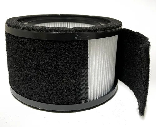 Miniatura 5 de Nispira Filtro de repuesto L True HEPA + prefiltro de carbón activado compatible con purificador de aire GermGuardian AC4200W FLT4200, 2 paquetes