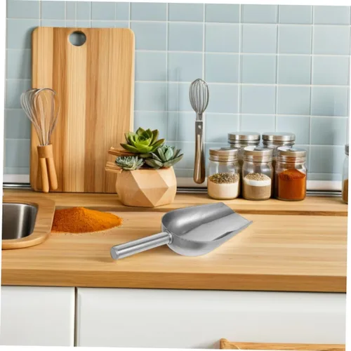 Miniatura 7 de Hemoton 1 pala multiusos de acero inoxidable versátil para granos y harina para frutos secos de arroz y frutas secas para fiestas, bodas y uso