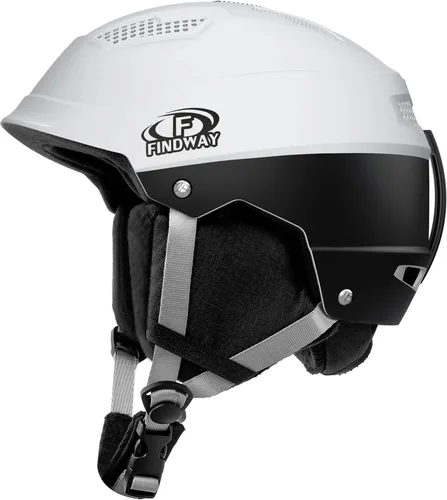 Miniatura 10 de Findway Casco de esquí profesional, casco de snowboard compatible con gafas, [forro extraíble y certificado de seguridad] a prueba de golpes y Negro