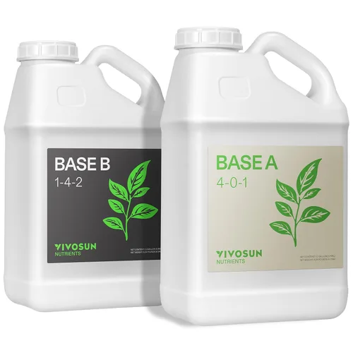 Miniatura 11 de VIVOSUN Paquete de Nutrientes Líquidos Base A & B, Fertilizante Hidropónico para Crecimiento Grande, Apoya Etapas Vegetativas y de Floración