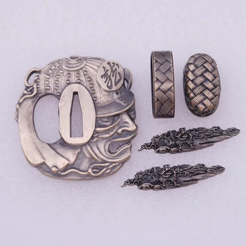 Miniatura 14 de Espada samurái japonesa KOSHIRAE – TSUBA FUCHI KASHIRA MENUKI 68-100