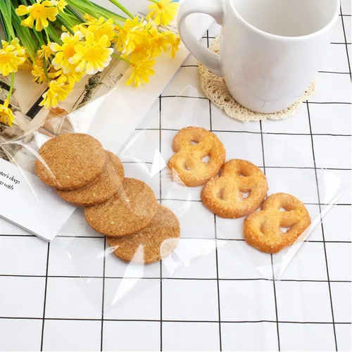 Miniatura 7 de Bolsas de plástico de celofán transparente de 4 x 6 pulgadas, 300 bolsas de celofán resellables, bolsas de polietileno OPP de cristal para galletas
