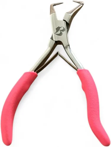 Miniatura 15 de Alicates de extensión de cabello Microlink – Herramienta profesional multifunción de acero inoxidable para aplicación de cuentas nano y microenlace
