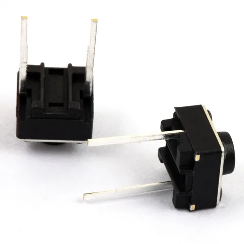 Miniatura 3 de Interruptor de botón táctil DIP 2PIN ON/OFF Horizontal Táctil Mini Micro Momentario Interruptor táctil 0.236x0.236x0.197 in (Paquete de 100 unidades)