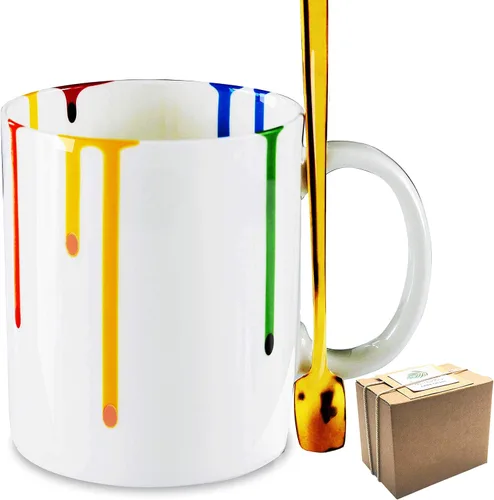 Miniatura 8 de Taza de artistas novedosos para amantes del arte, regalos de artista para mujeres, taza de graduación para amantes de la pintura, amigos, hermana