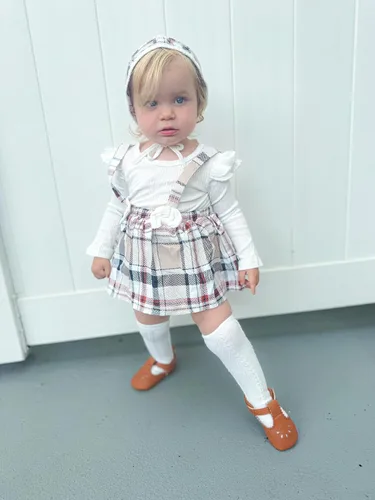 Miniatura 67 de Unutiylo Ropa de bebé recién nacida prematura con tirantes, traje de otoño e invierno, traje de manga larga con volantes
