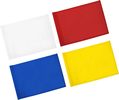 Miniatura 12 de KINGTOP Banderas de golf estándar con tubo insertado, todas 20 pulgadas de largo x 14 pulgadas de alto, bandera verde de práctica para patio, campo