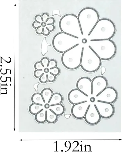 Miniatura 2 de Troqueles de flores para hacer tarjetas, troqueles de corte de metal, troqueles de papel para álbumes de recortes, suministros de fabricación