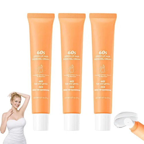 Miniatura 10 de Joy Pretty - Removedor de vello facial para piel sensible, Joy Cream depilación facial para mujeres, crema de depilación facial suave para mujeres