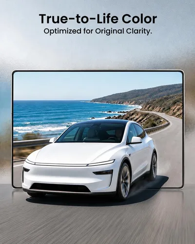Miniatura 8 de REEVAA Protector de pantalla para Tesla Model Y Premium 2025, antirreflejos y sin huellas dactilares, vidrio templado aeroespacial 9H