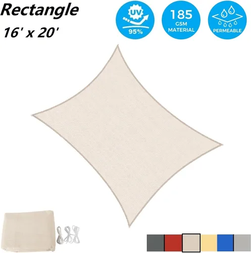 Miniatura 2 de AsterOutdoor - Toldo parasol rectangular de 16 x 20 pies, Toldo con bloqueador ultravioleta para patio, patio trasero, césped, jardín, actividades